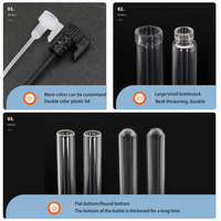 Mini Flacon Échantillon de Parfum 0.5ml 1ml 2ml 3ml, Bouteille de Recharge Portable en Verre Vide avec Pulvérisateur pour Huiles Essentielles et Emballage de Parfum