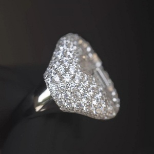 Anillo Cubano de Plata de Ley S925 Personalizado con Diseño de Cruz, Joyería de Moda con Moissanita, Anillo de Hip Hop con Diamantes VVS - Product Image 4