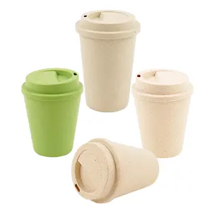 Double Wall Insulated Coffee To Go Cup Eco-Friendly Plastic Pp Cork Coffee Cup Mug