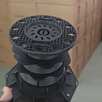 Base de support en plastique pour plancher surélevé et pavage en pierre