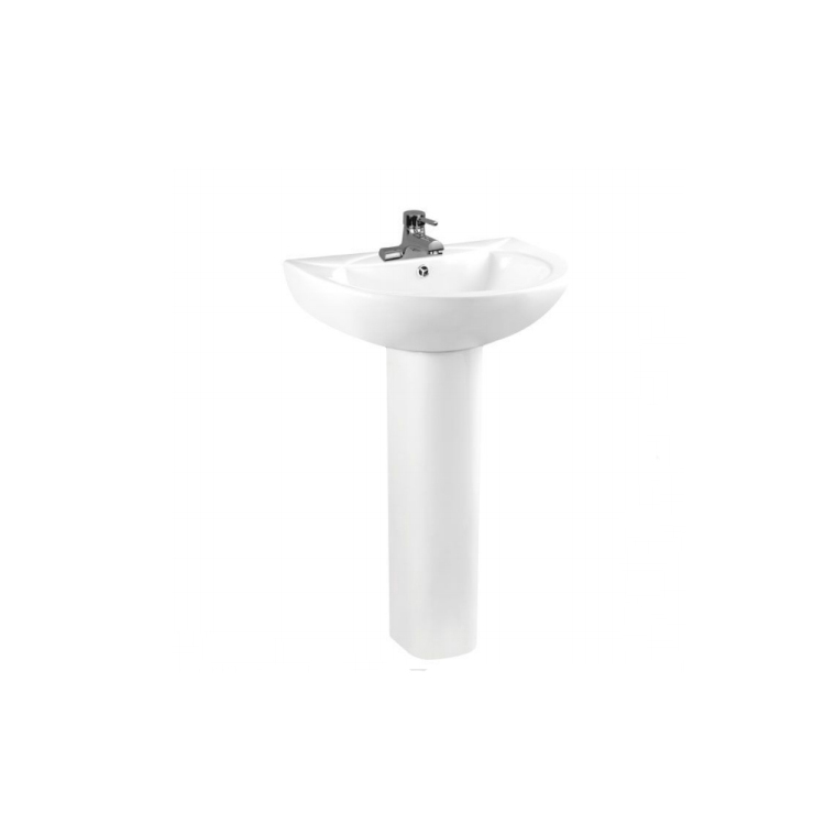 White Glazed Ceramic Pedestal White Glazed Ceramic Pedestal