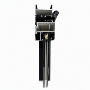 <span class=keywords><strong>Fenêtre</strong></span> à battant en alliage d'aluminium noir avec double vitrage pour les murs extérieurs des bâtiments, isolation phonique et thermique - Product Image 2