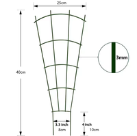 Tuteurs métalliques pour plantes grimpantes d'intérieur/extérieur – Idéaux pour Pothos et autres plantes rampantes