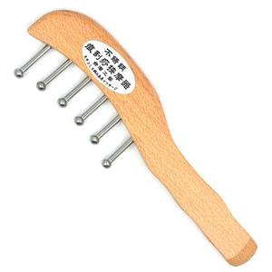 Herramienta Profesional de Masaje de Acero Inoxidable con 6 Puntas, sin Marcas, para Gua Sha, Masaje del Cuero Cabelludo y Cuello, para Expertos en Masajes - Product Image 1