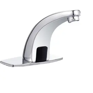 Sensor Wasserhahn Automatischer Infrarot sensor Hand Touch less Tap Becken Wasserhähne Heiß Kalt mischer Chrom Poliert Waschbecken Mixer Badezimmer Wasserhahn