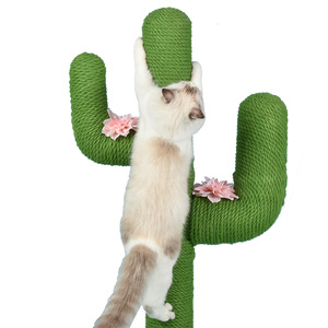 Su misura di alta qualità gatto arrampicata albero sicuro e stabile Pet giocattolo semplice gatto albero con la palla - Product Image 3