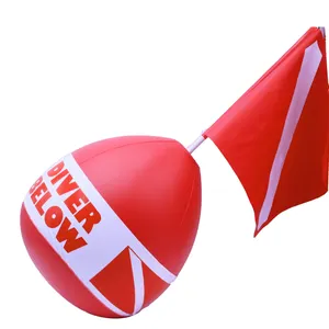 पीवीसी डाइविंग बोया गेंद सतह मार्कर गेंद Inflatable संकेत फ्लोटर गोता Bouy