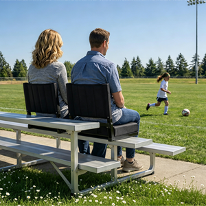 Sedia Pieghevole Portatile in Tessuto Oxford con Tracolla, Schienale Pieghevole e Seduta Larga Imbottita per Campeggio, Palestra, <span class=keywords><strong>Calcio</strong></span> - Product Image 2