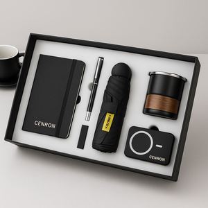 Business Gift Set A5 <b>Leather</b> Notebook <b>Diary</b> with UV Printed Pen Custom Logo Luxury Presentation Box for VIP Clients Executives - Product Image 4