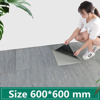 NEUER PVC-Vinylboden Selbstklebende Rutschfeste Zementboden-Aufkleber Verstärkt Verschleißfest Wasserdicht 60x60CM Schlafzimmer Büro