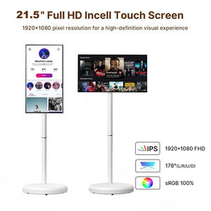 Televisor LED Blanco de 21.5 Pulgadas, 4GB+64GB, Pantalla Táctil Integrada, <span class=keywords><strong>Dispositivo</strong></span> Android Portátil con Batería para Gimnasio, Juegos y Transmisiones en Vivo - Product Image 4