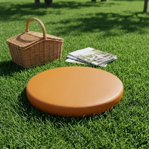 Thick <strong>Round</strong> Memory Foam Leather Seat <strong>Cushion</strong> Anti-Slip Bottom Dining <strong>Stool</strong> Bench Bay Window Tatami Floor Pouf <strong>Cushion</strong> For Hotel - Product Image 1