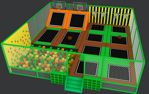 Usine de conception libre projets personnalisés Kids Play Center Area Amusement Trampoline Park Terrain de jeux intérieur équipement à vendre - Product Image 2