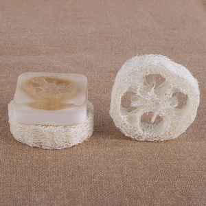 Eco-certificata Luffa naturale Luffa fette di 2cm/2.5cm forma ovale alla moda borsa spazzola <span class=keywords><strong>per</strong></span> il sapone <span class=keywords><strong>per</strong></span> la cura delle mani in <span class=keywords><strong>bagno</strong></span> - Product Image 4