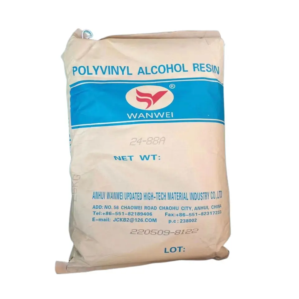 china Supplier Polyvinyl Alcohol PVA2488 Powder China the strength of mortar additive high purity 99% polyvinyl alcohol pva2488