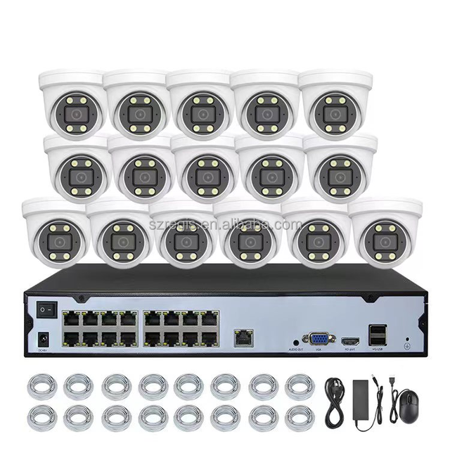Regis Eseecloud POE Security Kit 4K 8MP 5MP CCTV IP NVR Camera System AI Human Detection Night Vision Two Way Audio Wide Angle