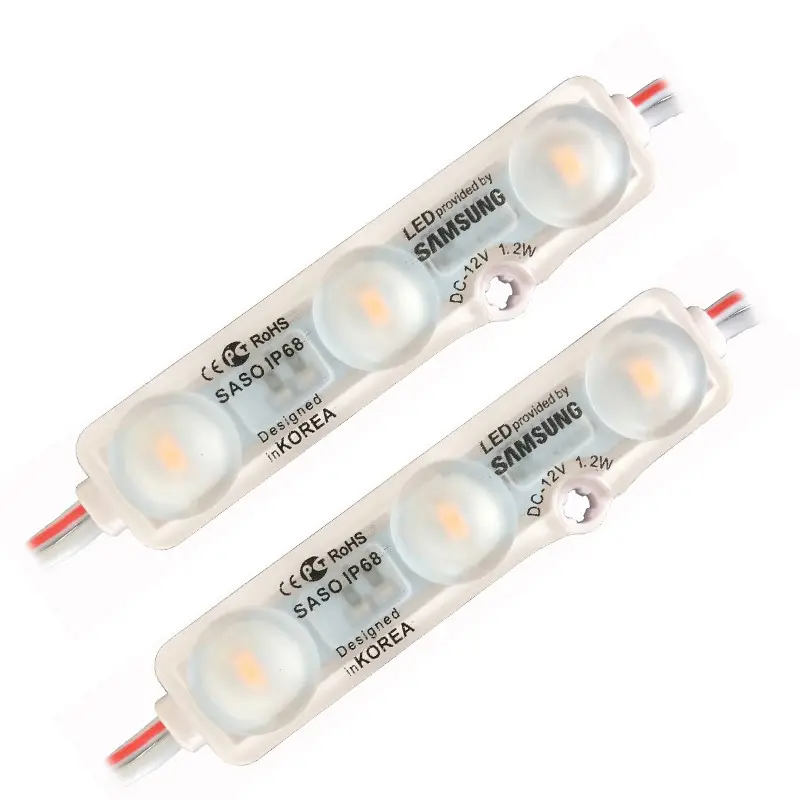 Modul LED ultrasonik lensa SMD 5730 modul LED daya tinggi kecerahan tinggi untuk kotak lampu tanda iklan