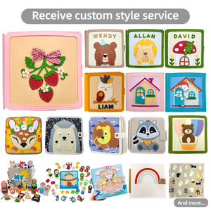 Livre d'activités <span class=keywords><strong>en</strong></span> feutre interactif Montessori unisexe, livre d'activités silencieux pour les garçons, jouets éducatifs pour enfants - Product Image 6