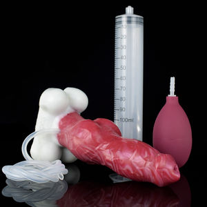 Spritzen <span class=keywords><strong>Dildo</strong></span> Ejakulation Hunde knoten Penis Mit Saugnapf Spray Flüssiges Silikon band auf <span class=keywords><strong>Dildo</strong></span> für Frauen - Product Image 3