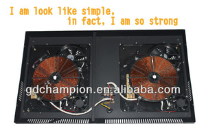 Trung quốc panel tinh thể màu đen phổ cảm ứng chống thấm nước nồi với 2 burner hội đồng quản trị - Product Image 2