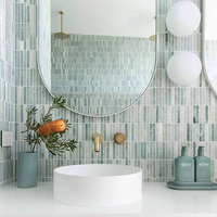 Mosaïque de marbre vert, carreaux de mur et de sol pour salle de bain, pierre naturelle, chevron rose, carreaux personnalisés, mosaïque, mosaico