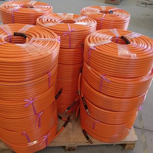 Tuyau <span class=keywords><strong>flexible</strong></span> en PVC pour nettoyage haute pression, <span class=keywords><strong>orange</strong></span>, double armature tressée, résistant à la torsion, service <span class=keywords><strong>de</strong></span> découpe sur mesure - Product Image 4