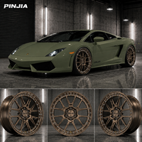 Jantes de course PJ Beadlock arrière 19x11 19x12 PCD 5x112 Beadlock arrière pour Lamborghini Gallardo Huracan Aventador Revuelto
