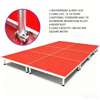 Plateforme de scène en aluminium directement de l'usine, imperméable, antidérapante, en alliage d'aluminium, pour événements d'entreprise et réunions