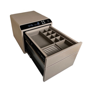 Password and Fingerprint Home Wardrobe Hidden Money Sliding Drawer Metal Jewelry <strong>Safe</strong> Box - Product Image 4