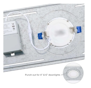 <span class=keywords><strong>Plaque</strong></span> d'éclairage LED ronde <span class=keywords><strong>encastrée</strong></span> carrée de 4 pouces 6 pouces-Support de kit d'éclairage mince - Product Image 5