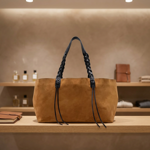Sac à bandoulière pour ordinateur portable en cuir véritable souple, imprimé animalier de luxe, unisexe, pour l'école/le collège, avec fermeture éclair et port USB - Product Image 2