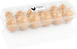 Etiquetas Rectangulares de Papel de 3x1.3 Pulgadas (102cs) para Marcar la Fecha de Producción de Huevos Frescos, para Cartones de Huevos de Granja, Empaquetado para Productores - Product Image 6