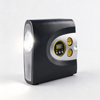 Gonfleur de pneus numérique intelligent avec lumière d'urgence, lumière clignotante et arrêt automatique pour la maison, le garage et l'utilisation en véhicule