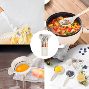 Silicone Material and Utensils Type Silicone <b>Kitchenware</b> with Handle/ Silicone Cooking Tool Set with S/S Handle - Product Image 4