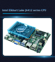 Carte mère industrielle pour serveur, Intel Elkhart Lake J6412, DDR4, SATA3.0, VGA, LVDS, carte mère monocarte CPU Mini ITX
