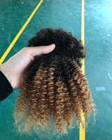 Venta al por mayor blanqueado Ombre 100% humano sin procesar Afro Kinky textura Rasta humano Afro Kinky Bulk cabello humano Cheveux Humains