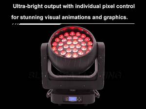 Prolight 37x25W RGBW 4in1 Zoom CTO a mené des lumières principales mobiles pour la location de studio de télévision de théâtre de scène et les discothèques - Product Image 3