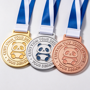 Medalla Conmemorativa Deportiva Personalizada de Metal 3D Esmaltada UV Pulida con Cinta Corta para Premios y Honor, Venta al por Mayor - Product Image 1