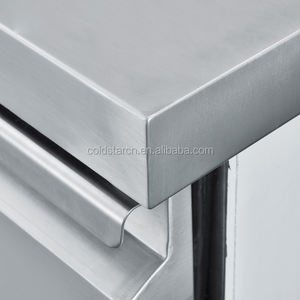 2 türen edelstahl gekühlt prep tisch, werkbank gefrierschrank - Product Image 5