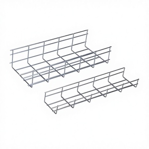 ถาดวางสายเคเบิลลวดตาข่ายเหล็กชุบสังกะสีจากโรงงานโดยตรง สำหรับใช้งานในศูนย์ข้อมูล - Product Image 1