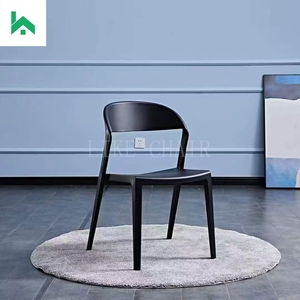 近代的な卸売プラスチックダイニングルーム家具スタッカブルアームレストダイニングチェアホームバーパークアパートメントワークショップ屋外 - Product Image 5