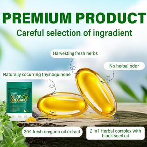 Compléments 2 en 1 en marque privée, capsules molles d'huile d'origan 6200 MG avec huile de nigelle pour un complément alimentaire quotidien naturel - Product Image 3