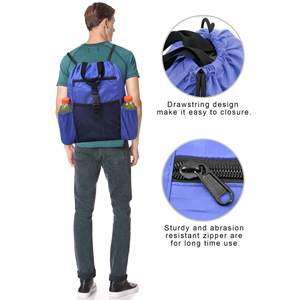 2024 New Fashion Drawstring Waterproof <b>String</b> <b>Bags</b> With Side Pocket for Men Women Sports Drawstring <b>Bag</b> - Product Image 4
