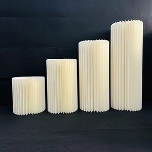 Mesa Plegable para Postres de Boda con <span class=keywords><strong>Columnas</strong></span> de Papel Estilo Romano y Soportes Cilíndricos de Panal para Decoración de Fiestas - Product Image 4