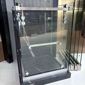 Systèmes de portes coulissantes <span class=keywords><strong>sans</strong></span> cadre à pliage vers l'intérieur les plus vendus en 2025, quincaillerie pour <span class=keywords><strong>porte</strong></span> de douche d'angle pour l'Europe, installation facile - Product Image 2