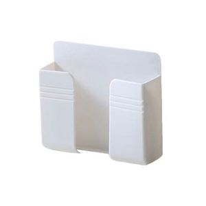 Organisateur mural sans perçage, boîte de rangement, support de charge pour téléphone, support de télécommande, étagère de rangement multifonctionnelle PA+PE - Product Image 3