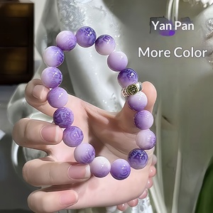 Altı Karakterli Atasözleri Oymalı Dokuz Mor Bodhi Bileklik 12 Burç Koruyucu Wen Oyun Plakası Buda Boncuğu Hediye Toptan Satış - Product Image 3