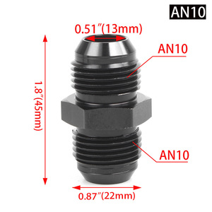 Conector de Manguera de Aceite de Aleación de Aluminio AN4 a AN12, Adaptador Roscado Macho para Sistema de Refrigeración Automotriz - Product Image 5