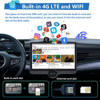 LODARK N5 11.5" Lecteur multimédia de voiture simple DIN Android Auto Apple CarPlay Radio FM Écran IPS 2.5D Autoradio 2 DIN GPS pour tableau de bord intérieur