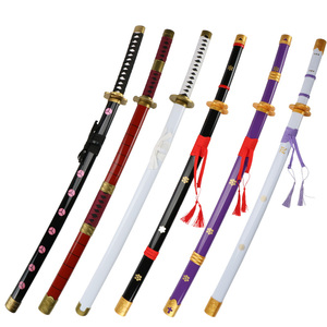 Đồ chơi kiếm Katana Anime Cosplay 104CM bằng tre gỗ, mô hình kiếm Roronoa Zoro One Piece - Product Image 1